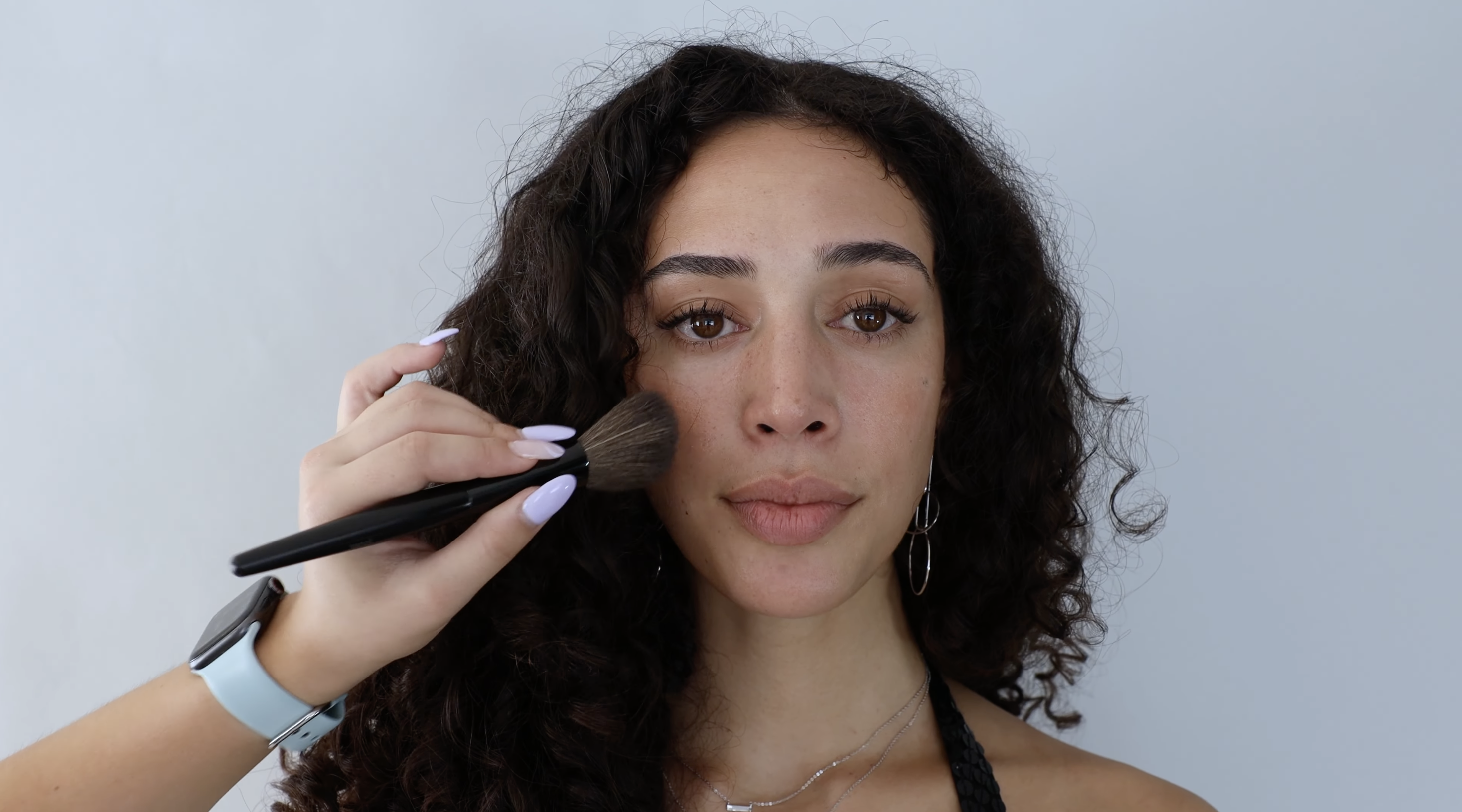 close up of a woman smiling